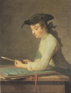 Jean Baptiste Simeon Chardin The Young Draftsman (mk05)